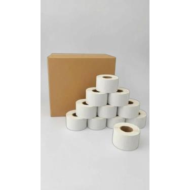 Imagem de 40 Bobinas Etiqueta Térmica 40x40mm Adesivo Resistente - Congratulatio