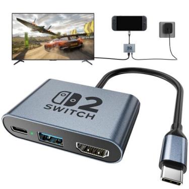 Imagem de Docking Station DGBOSEN Switch 2 4K 120Hz PD 100W USB 3.0