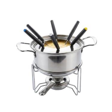 Imagem de Conjunto P/ Fondue em Aço Inox C/ 6 Garfos Rechaud P/ Queijo Chocolate