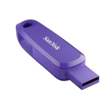 Imagem de Pen Drive 256GB SanDisk Phone Drive, USB-C/A 3.2 Gen 1, Roxo - SDDDC6-