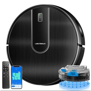Imagem de Robô Aspirador Liectroux L200 3 em 1 Aspira Varre Passa Pano Com Aplicativo Compatível Com Alexa e Google Bivolt