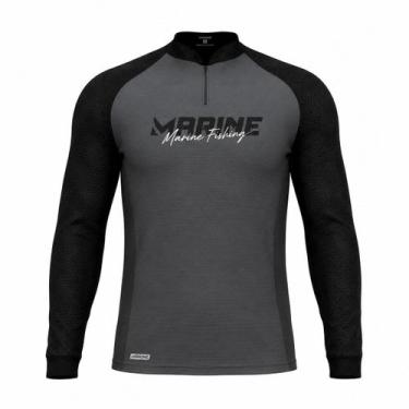 Imagem de Camisa Pesca Marine Sports Explorer Cinza Proteção FPS 50+ Dryout Tama