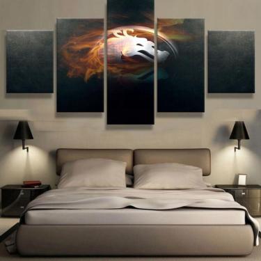 Imagem de Quadro Decorativos Mortal Kombat com 5 peças 130x65