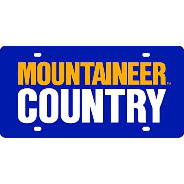 Imagem de WinCraft Placas de licença clássicas de acrílico West Virginia University S13552