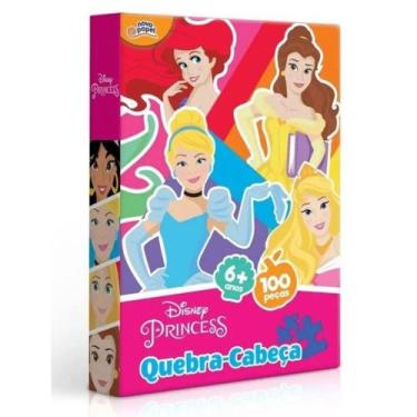 Quebra-cabeça Infantil 100 Peças Princesas Disney Grow em Promoção na  Americanas