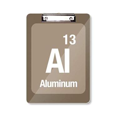Imagem de Al Placa de suporte para prancheta de alumínio com elemento químico A4