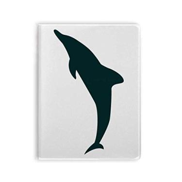 Imagem de Caderno de golfinho simplificado com capa macia para caderno de golfinhos Blue Ocean