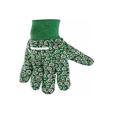 Imagem de LUVA EM ALGODÃO PARA JARDINAGEM FLORAL M VERDE