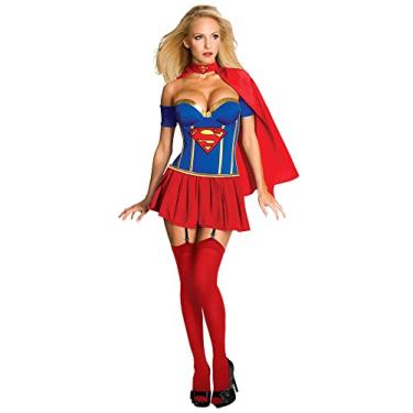 Imagem de Rubies Fantasia adulta sexy de supergirl vermelha, Vermelho, Large