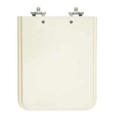 Imagem de Assento Sanitário Square Biscuit (Bege Claro) Tampa para Vaso Incepa de Madeira Laqueada