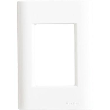 Imagem de Placa 3 Postos 4x2 Tramontina Giz Branca Sem Suporte Tramontina