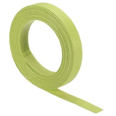 Imagem de PATIKIL 5,4 jardas x 1,5 cm bengala de tecelagem de vime, 12 camadas de material de tecelagem de cestos de vime de papel para confecção de tecidos de vime DIY, verde claro