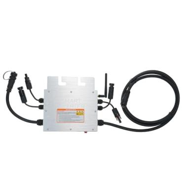Imagem de SZITW Microinversor solar 700W Grid Tie Microinversor Solar Grid Tie Microinversor IP65 à prova d'água Controle WiFi Identificação automática Microinversor DC para AC Inversores de energia 120/230V