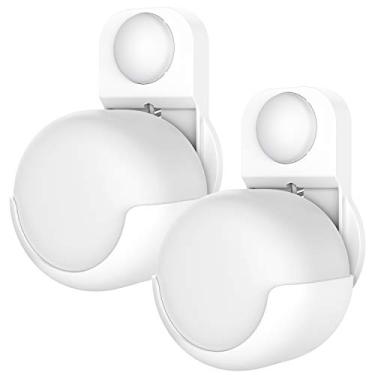 Imagem de HOLACA Suporte de parede para roteador Google Nest WiFi (2ª geração), suporte para economia de espaço, fácil de mover, gerenciamento de cabos para roteador Google Nest WiFi sem fios e parafusos