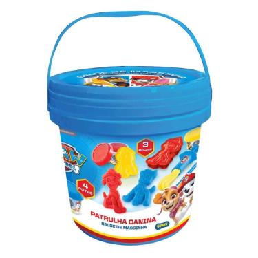 Imagem de Balde com 4 Potes - Massinha de Modelar - Patrulha Canina - SUNNY