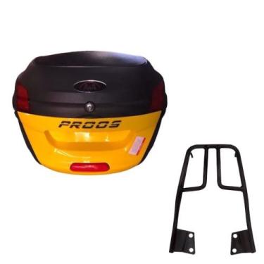 Imagem de Baú 34 litros Amarelo com Bagageiro para Fazer 150 2014 em diante - Aw