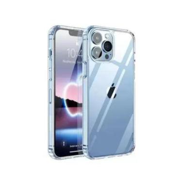 Imagem de Capinha Silicone Reforçada Transparente P/ Iphone 13 Pro Max - - UP