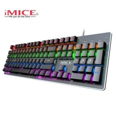 Imagem de Imice Teclado Gamer Retroiluminado Semi-mecânico Ak-600