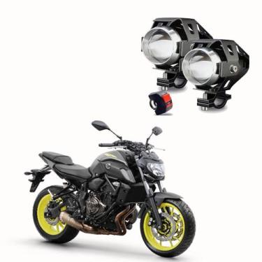 Imagem de Kit Led Farol Milha Moto Yamaha XJ6 2015 2016 2017 2018 2019 2020 2021