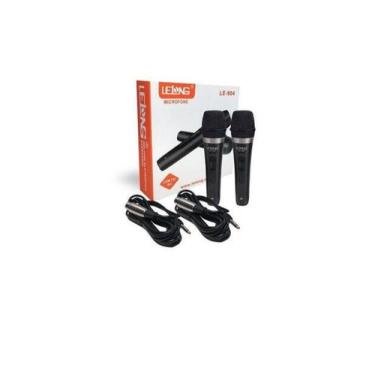Imagem de Kit Microfone Profissional Para Karaoke Tomate 2 Unidades