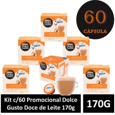 Imagem de Kit c/60 Promocional  Dolce Gusto Doce de Leite 170g - NESCAFE NESTLE