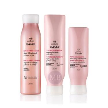 Imagem de Combo Tododia Natura Cabelos Reparador Flor de Cereja Abacate Shampoo 