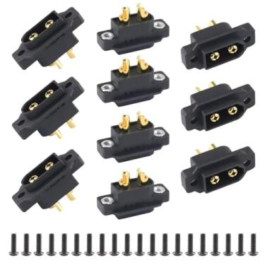 Imagem de Amass 10 PCS XT60EW-M Mountable XT60E Male Plug Connector for RC Drone Aircraft FPV Racing Drone