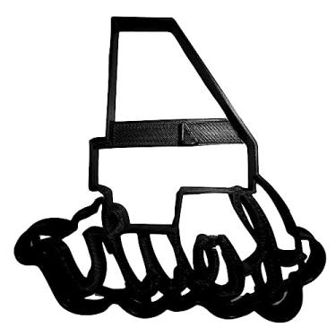 Imagem de Número 4 com a palavra "Birthday Birthday" (Aniversário com Letras Anídricas), festa de celebração de aniversário, data de idade, trato, cortador de biscoito, ferramenta de cozimento dos EUA, PR2405