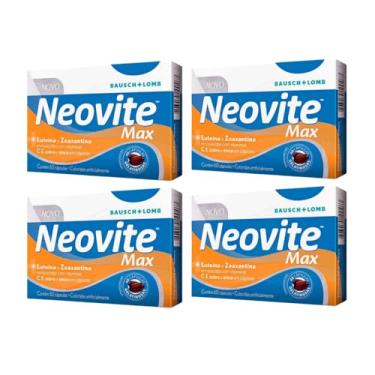 Imagem de Kit 4un Neovite Max, Lutéina e Zeaxantina, Com 60 Cápsulas