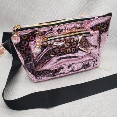 Imagem de Kit 3 Pochete Zíper Femina Carnaval Cores  Aleatório - OEM