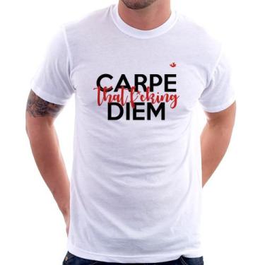 Imagem de Camiseta Carpe that fucking Diem - Foca na Moda, Branco, GG