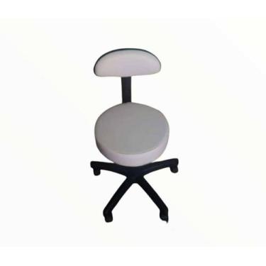 Imagem de Cadeira Mocho com Encosto Slim Anatômico - Dos Anjos - Dos Anjos Móvei