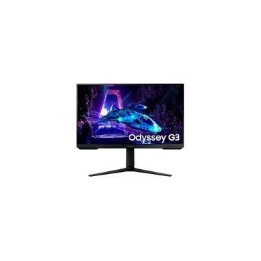 Imagem de Monitor Gamer Samsung Odyssey G3, 27" Full HD, 180Hz, 1ms, DisplayPort e HDMI, Ajuste de Altura, Freesync, Preto - LS27DG300ELXZD