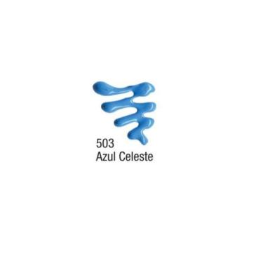 Imagem de Tinta Dimensional Brilhante Relevo 3d 35 Ml Acrilex, AZUL CELESTE