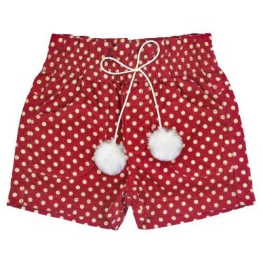 Imagem de Shorts Infantil Look Jeans Clochard Vermelho, 04