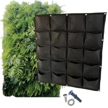 Imagem de Jardim Para Paisagismo Vertical Feltro com Bolsos Kit 2 Un - Allgreen