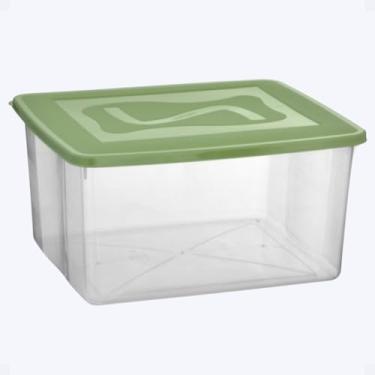 Imagem de Caixa Organizadora Multiuso 31 Litros Kit C/ 6 Grande Tampa