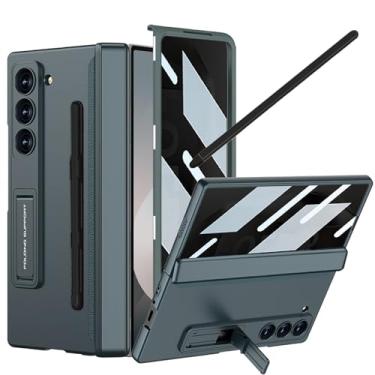 Imagem de YQODSZ Capa para Samsung Galaxy Z Fold 6 com protetor de tela de privacidade, capa de telefone anti-espião Fold6 com suporte para caneta S e suporte Stylus com dobradiça proteção de privacidade para Z