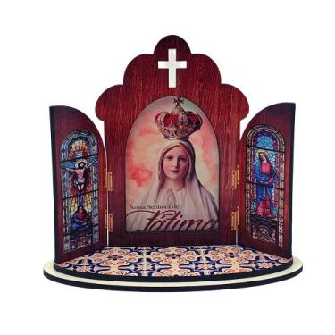 Imagem de Capela Portuguesa Nossa Senhora de Fátima MDF - FORNECEDOR 15
