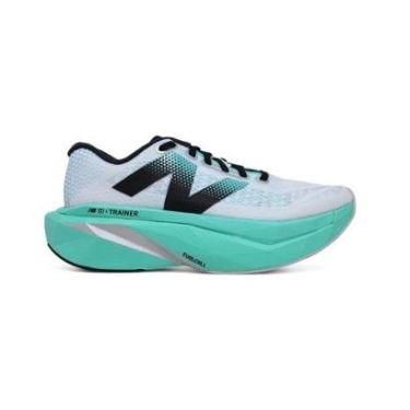 Imagem de Tenis New Balance Fuelcell Supercomp Trainer V3 - masculino - branco e  verde-Masculino