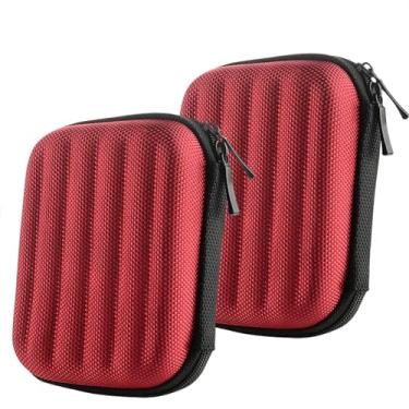 Imagem de Geekria Capa protetora para fones de ouvido intra-auriculares, bolsa rígida de substituição para transporte de viagem com armazenamento de cabos, compatível com Audio-Technica, Beats, fones de ouvido