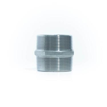 Imagem de Aci-71 Niple Duplo Sextavado Aço Inox 304 Tipo De Rosca:bspt;