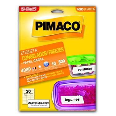 Imagem de Papel Carta Adesiva Para Congelador/Freezer, Laser 4080 300 Etiquetas