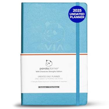 Imagem de Panda Planner Agenda diária sem data 2025-2026 - Diário de definição de metas e produtividade de 3 meses - VIA Planejador de felicidade e organização baseado em força - Agenda semanal e mensal - 14,6