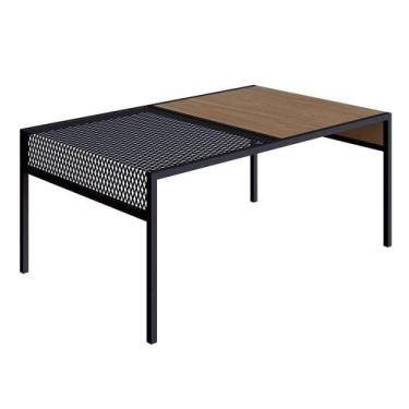 Imagem de Mesa De Centro New Hanover E Preto 80 Cm - D'rossi - DROSSI