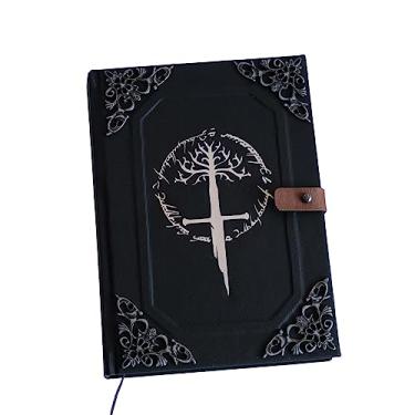 Imagem de Caderno Feito à Mão Grimório Senhor dos Anéis LOTR - Espada Narsil A5 200 Folhas