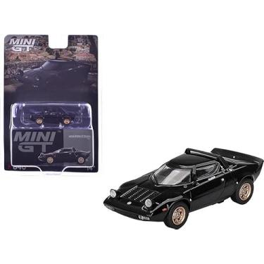 Imagem de Diecast Model Car Compatible with Mini GT Lancia Stratos HF Stradale Nero Black Limited Edition 1:64 Scale Diecast Model Car MGT00846-2I