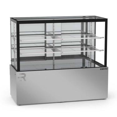 Imagem de Vitrine Seca 1,45 Metros 2 Prateleiras Titanium Premium Inox VTPRS1450 2P 220V - Refrimate