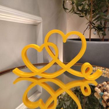 Imagem de Estatueta Coração Romance 26cm - Decoração Casal Quarto Sala - Toque 3