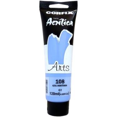 Imagem de Tinta Acrílica Arts Corfix 120ml G1 - 85120, 108 - AZUL HORTENSIA